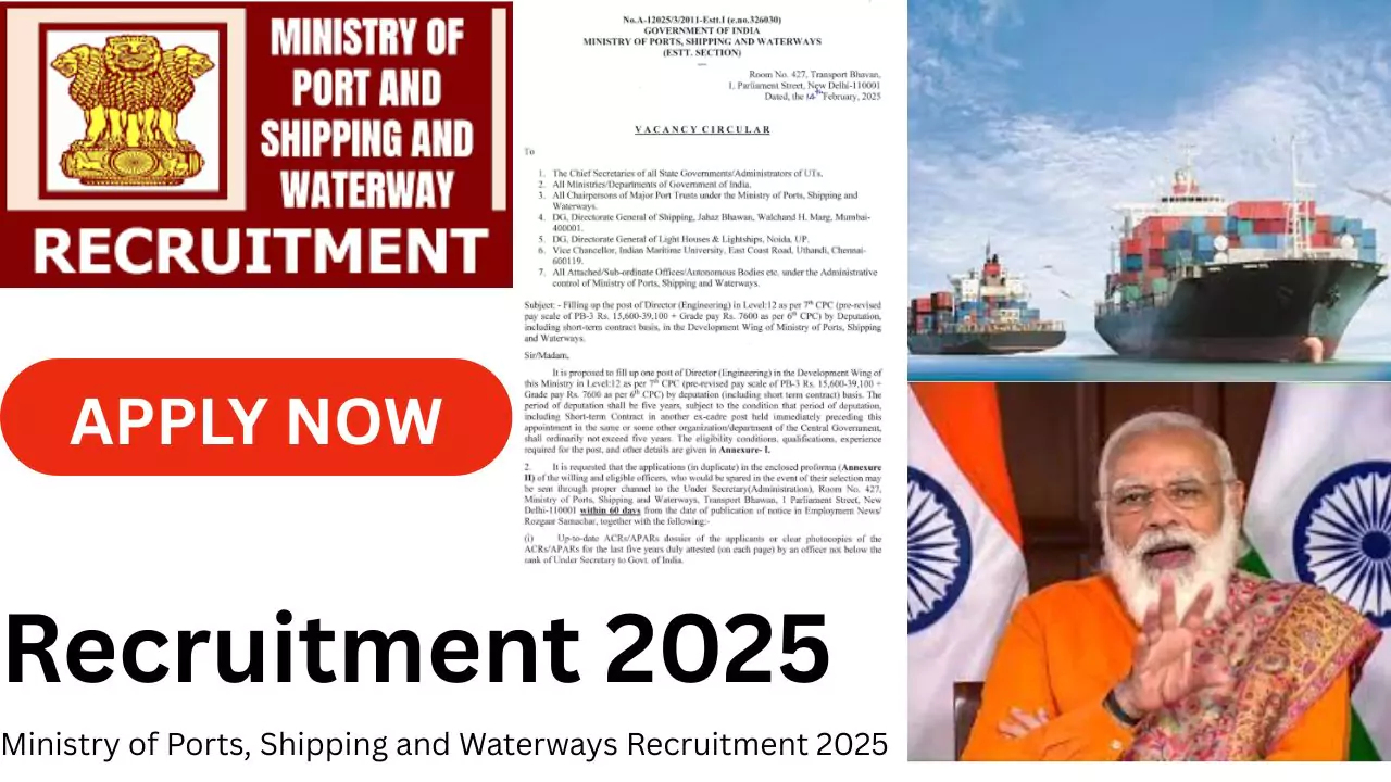 Shipping and Waterways Recruitment 2025